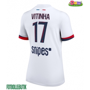 Paris Saint-Germain Vitinha #17 Bortatröja Kvinnor 2025-26 Kortärmad
